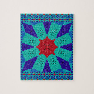 Ancient Egyptian Art: A Vibrant Mandala. Jigsaw Puzzle