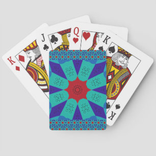 Ancient Egyptian Art: A Vibrant Mandala.  Poker Cards