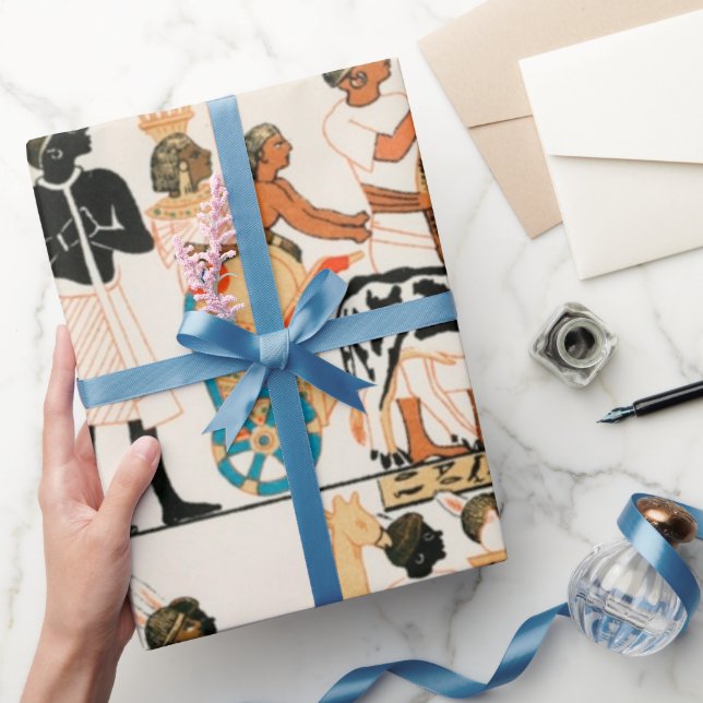 Ancient Egyptian art pattern Wrapping Paper (Gifting)
