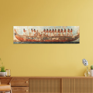 Ancient Egyptian Boat Wall Art – Mythology Journey