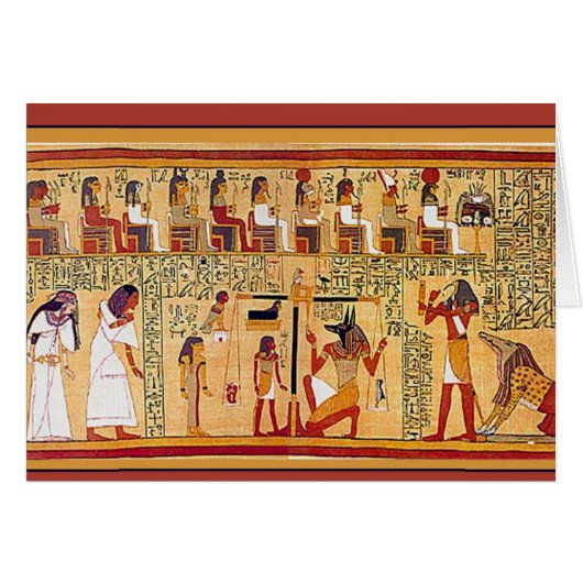Ancient Egyptian Book of the Dead. (Front Horizontal)