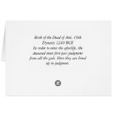 Ancient Egyptian Book of the Dead Judgement (Back Horizontal)