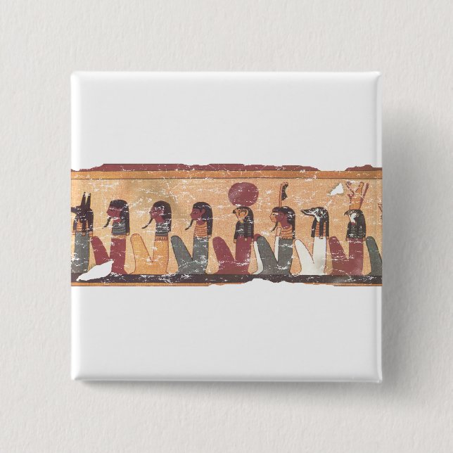 Ancient Egyptian Book of the Dead Judgement Button (Front)