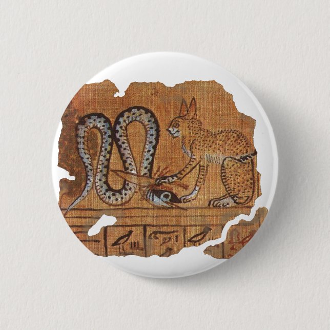 Ancient Egyptian Book of the Dead Ra &Apophis Button (Front)