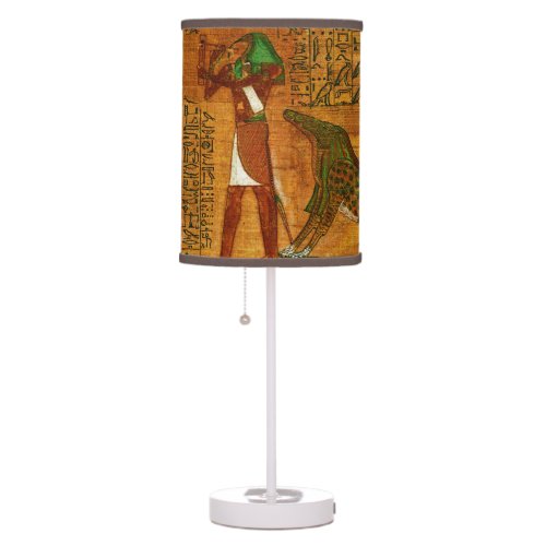 Ancient Egyptian Book of the Dead Table Lamp