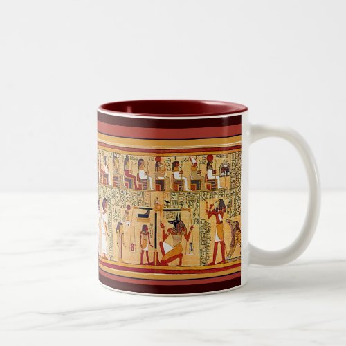 Ancient Egyptian Book of the Dead Two_Tone Coffee Mug