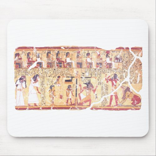 Ancient Egyptian Book of the Dead Weighing the Hea Mouse Pad