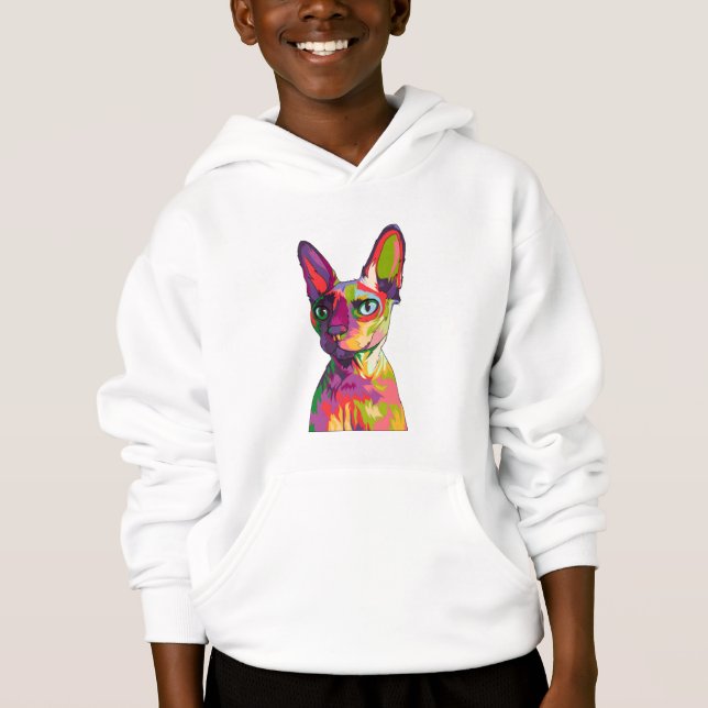 Ancient Egyptian Cat Hoodie (Front)