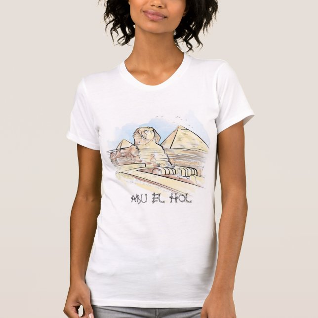 Ancient Egyptian civilization cool pyramids design T-Shirt (Front)