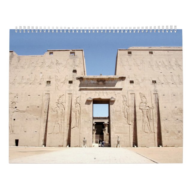 Ancient Egyptian Civilization Temples Travel Calendar (Back)