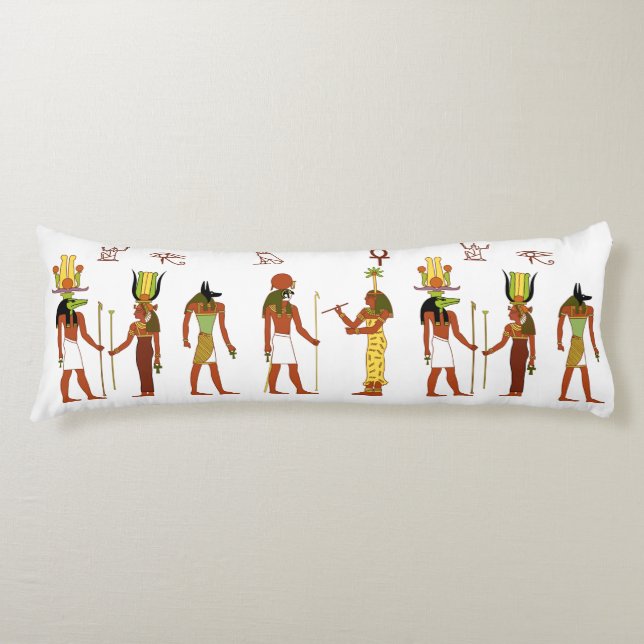 Ancient Egyptian Deities Body Pillow (Front)