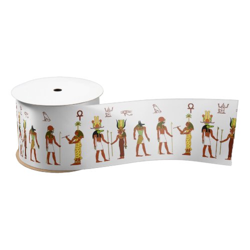 Ancient Egyptian Deities Satin Ribbon