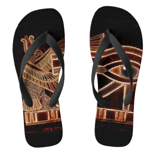 Ancient Egyptian Eye of Horus Flip Flops