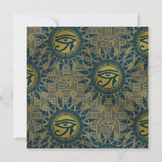 Ancient Egyptian Eye of Ra Sun Symbol Note Card