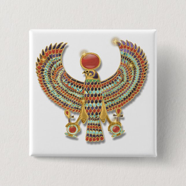 Ancient Egyptian Falcon pectoral Button (Front)
