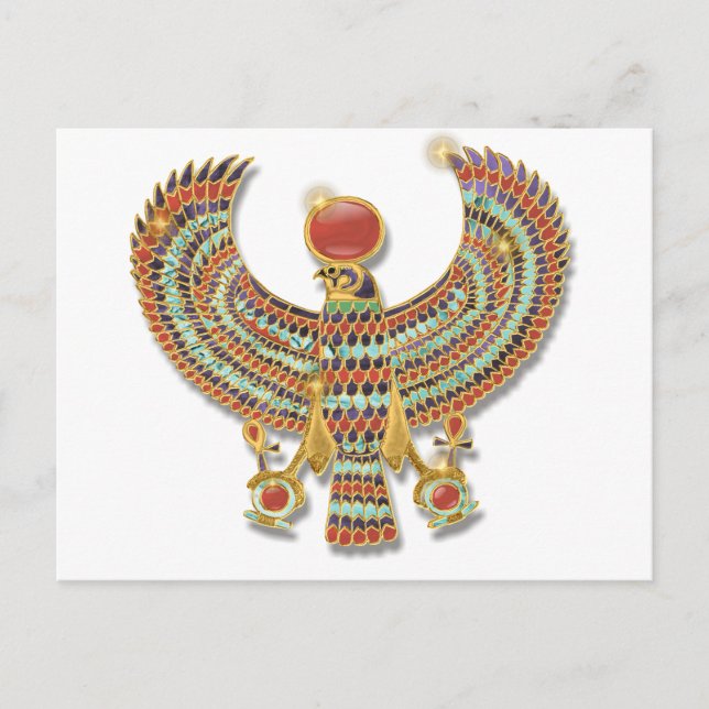 Ancient Egyptian Falcon pectoral Postcard (Front)