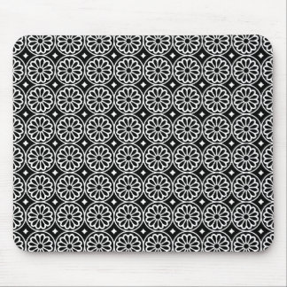 Ancient Egyptian Flowers - Black Mouse Pad