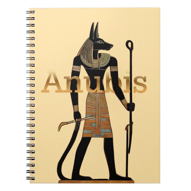 Ancient Egyptian God Anubis Notebook (Front)