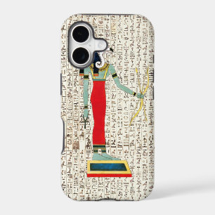 Ancient Egyptian God Geb Hieroglyphics Design iPhone 17 Case