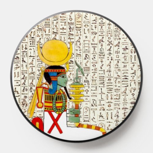 Ancient Egyptian God Goddess Hieroglyphics Design PopSocket