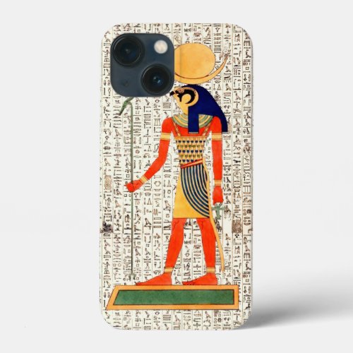 Ancient Egyptian God Horus Hieroglyphics Design iPhone 13 Mini Case