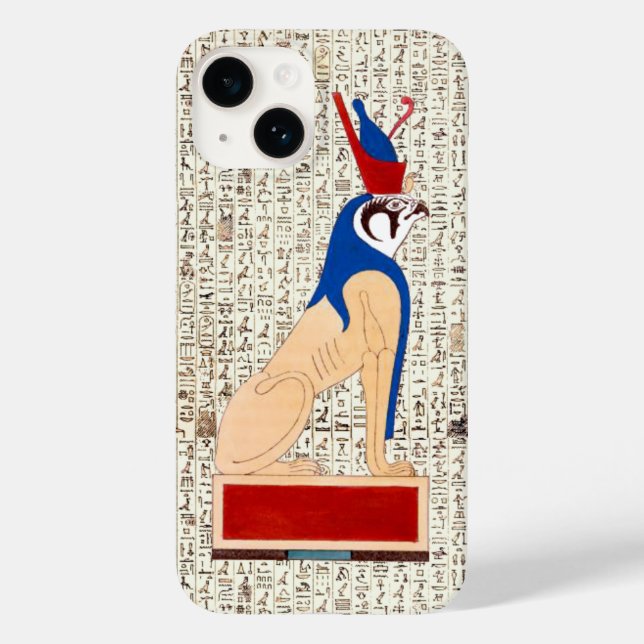 Ancient Egyptian God Horus  Hieroglyphics Design Case-Mate iPhone Case (Back)