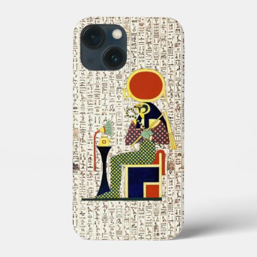 Ancient Egyptian God Horus Hieroglyphics Design iPhone 13 Mini Case