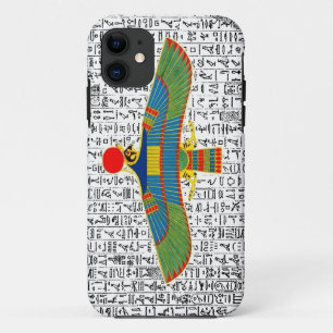 Ancient Egyptian God Horus Hieroglyphics Design iPhone 11 Case
