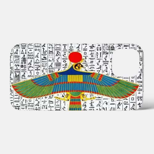 Ancient Egyptian God Horus Hieroglyphics Design iPhone 13 Mini Case