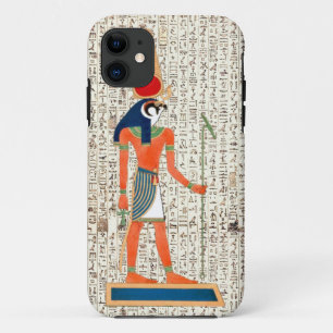 Ancient Egyptian God Horus Hieroglyphics Design iPhone 11 Case