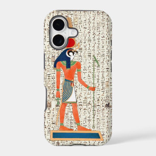 Ancient Egyptian God Horus Hieroglyphics Design iPhone 17 Case