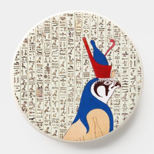 Ancient Egyptian God Horus  Hieroglyphics Design PopSocket