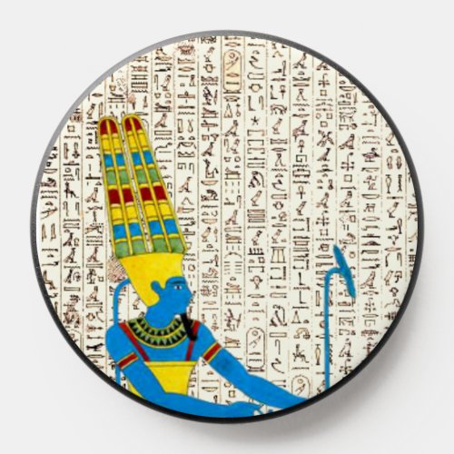 Ancient Egyptian God Osiris Hieroglyphics Design PopSocket