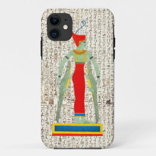 Ancient Egyptian God Sobek Hieroglyphics Design iPhone 11 Case