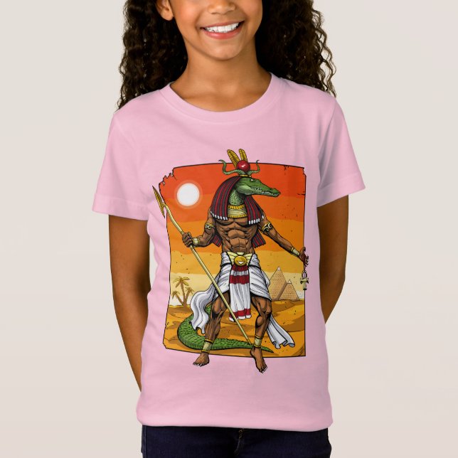 Ancient Egyptian God Sobek T-Shirt (Front)