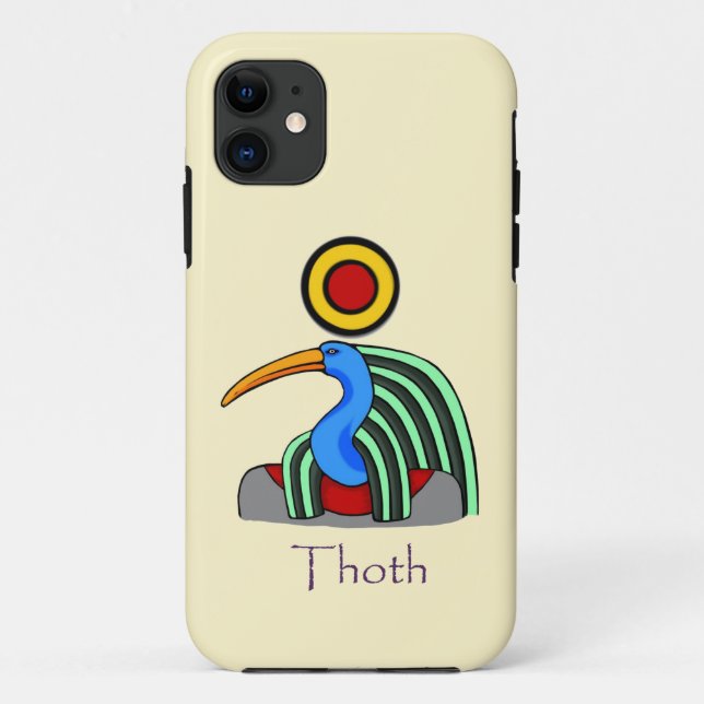 Ancient Egyptian God Thoth Case-Mate iPhone Case (Back)