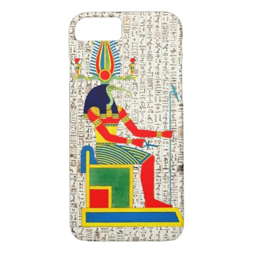 Ancient Egyptian God Thoth Hieroglyphics iPhone 87 Case