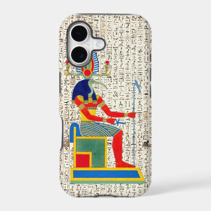 Ancient Egyptian God Thoth Hieroglyphics Design iPhone 17 Case