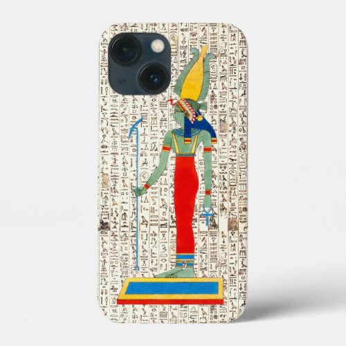 Ancient Egyptian Goddes Hieroglyphics Design iPhone 13 Mini Case