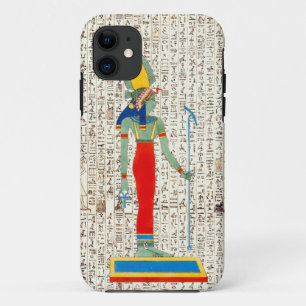 Ancient Egyptian Goddes Hieroglyphics Design iPhone 11 Case