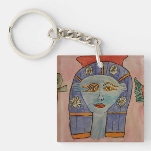 Ancient Egyptian Goddess Acrylic Key Ring