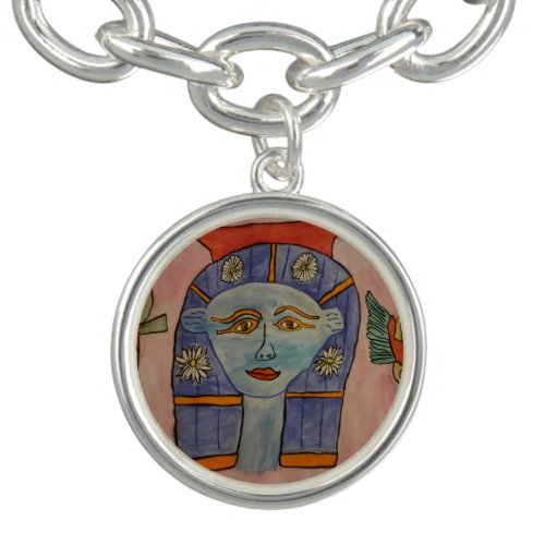 Ancient Egyptian Goddess Charm Bracelet