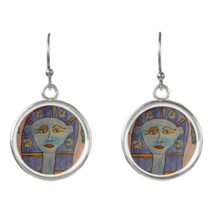 Ancient Egyptian Goddess Earrings