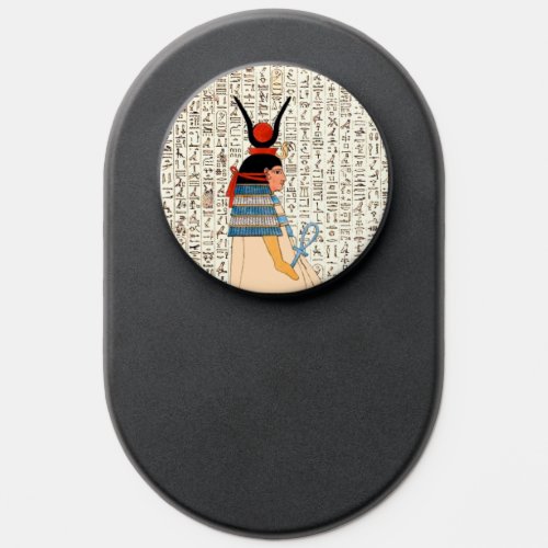 Ancient Egyptian Goddess Hieroglyphics Design PopSocket