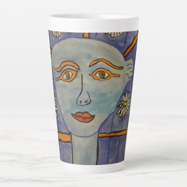 Ancient Egyptian Goddess Latte Mug (Front)