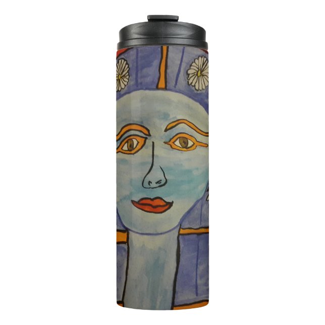 Ancient Egyptian Goddess Thermal Tumbler (Front)