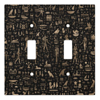 Ancient Egyptian Gods and hieroglyphs