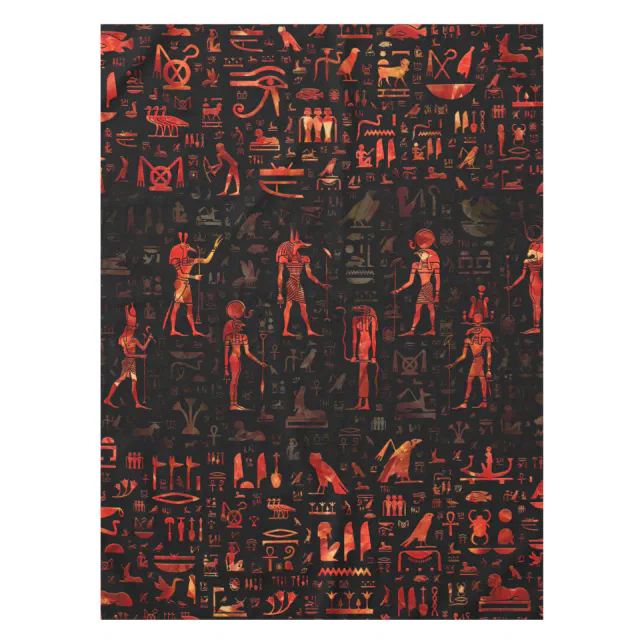 Personalised Egyptian Ankh Tablecloth Egypt Hieroglyphs Pattern LT15 main image 1