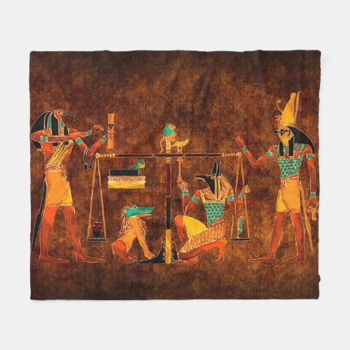 Ancient Egyptian Gods Fleece Blanket