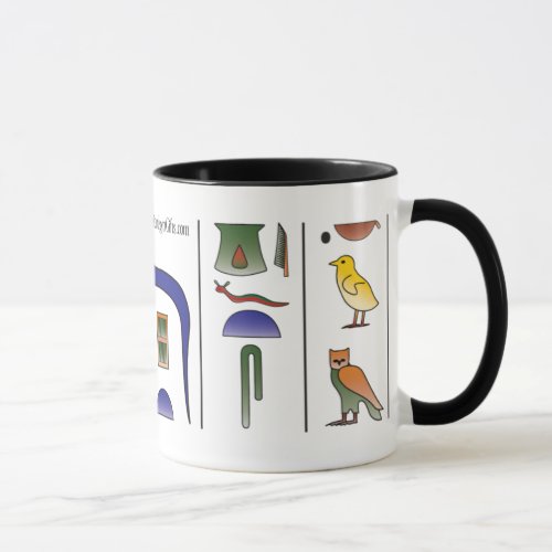 Ancient Egyptian Hieroglyphics Mug